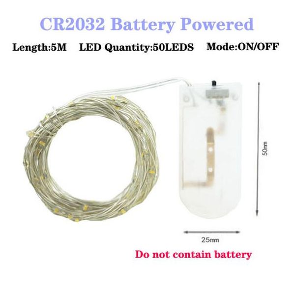 

1 2 5х led гирлянда гирлянды батареек медного провод fairy светой лампа для рождественской елки свадьба крытого украшение кпт jllmcg