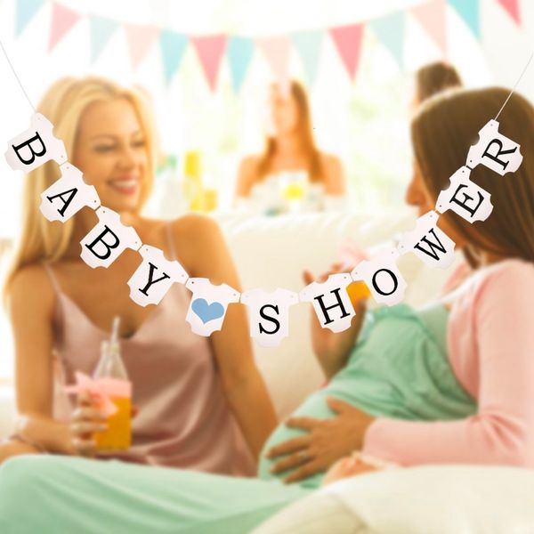 

it's a boy girl baby shower banner 1st birthday decoration kids gender reveal supplies garlands bunting party favor