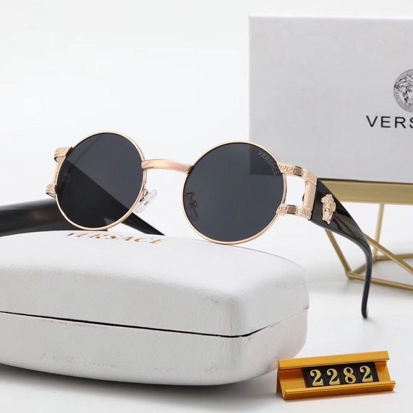 

new men's and women's metal sunglasses small frame trend cross border fashion popular sunglasses, White;black