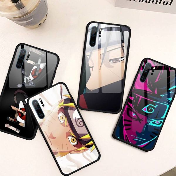 

naruto uzumaki itachi uchiha case tempered glass huawei honor 7a 8x 9 10 v10 p30 20 9 10 pro plus lite mate 10 20 provfe1