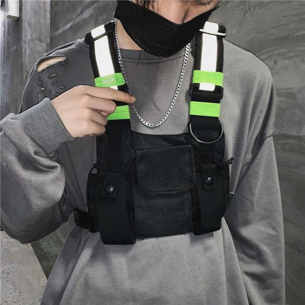 

fashion chest rig bag camouflage tactical vest harness front pack pouch holster vest rig hip hop streetwear functional chest bag