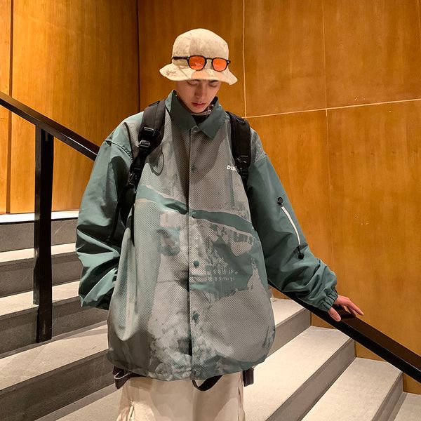 

2021 men's spring new fall lapel senior custom fashion jacket size m-5xl qg7o, Black;brown