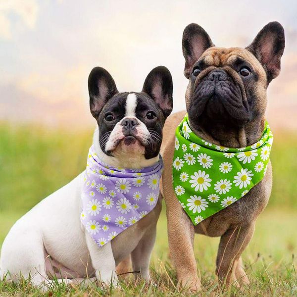

dog accessories bandana collar cotton printed pet dog cat bandana scarf adjustable neckerchief for small medium dogs c wmtejt
