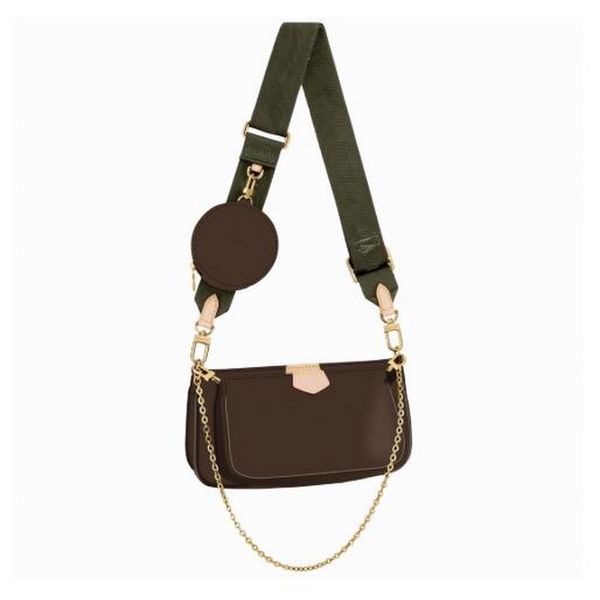 

handbags purses women favorite mini pochette 3pcs accessories crossbody bag vintag shoulder bags leather multi color straps wall