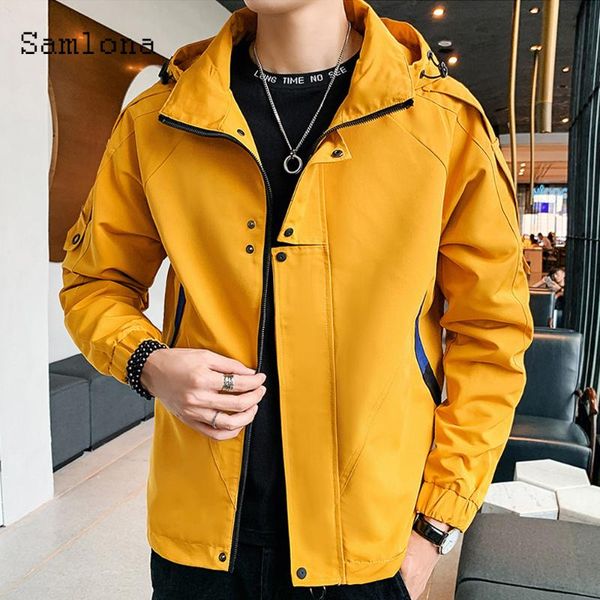

mens leisure hooded jackets zipper korean hip hop jacket patchwork epaulet coats autumn new fashion men clothing 2021 hoodies, Black;brown