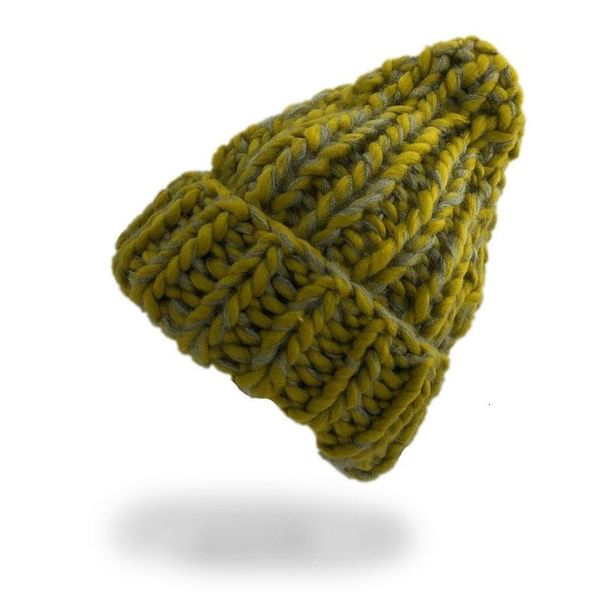 

простая зима теплой смешанного цвета шапочка ручной толстые стики вязаная грубый линия hat вязание женщина прекрасных шапок wmtrgh otsweet, Black;white