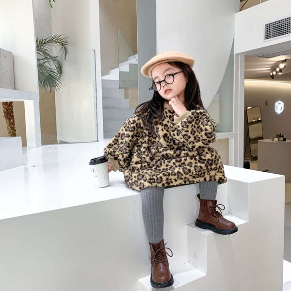 

monkey thickened girl amur leopard print drs 5mnh26btsw94, Red;yellow