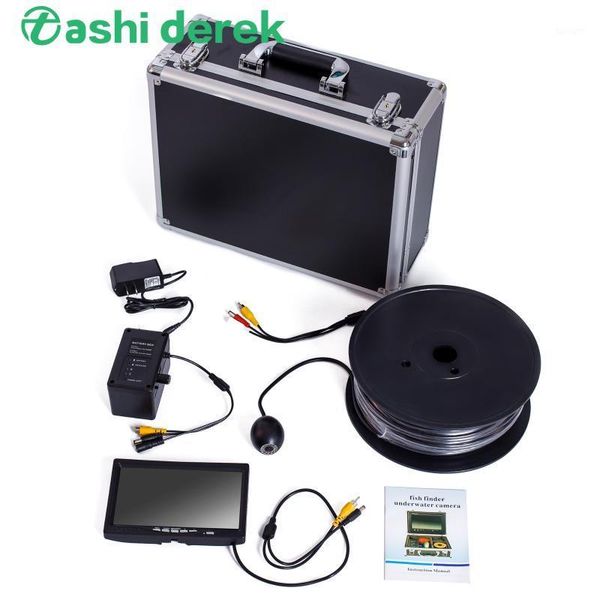 

box cameras 7inch monitor big fish finder sy802 deeply waterproof fishing camera with aluminum dvr function optional 20/50/100m cable1