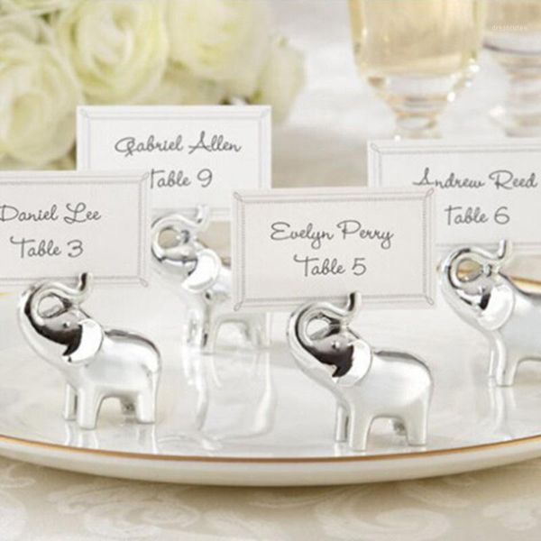 

creative golden elephant seat card clip fashion gift wedding scene props for beautiful wedding table accessories party supplies1