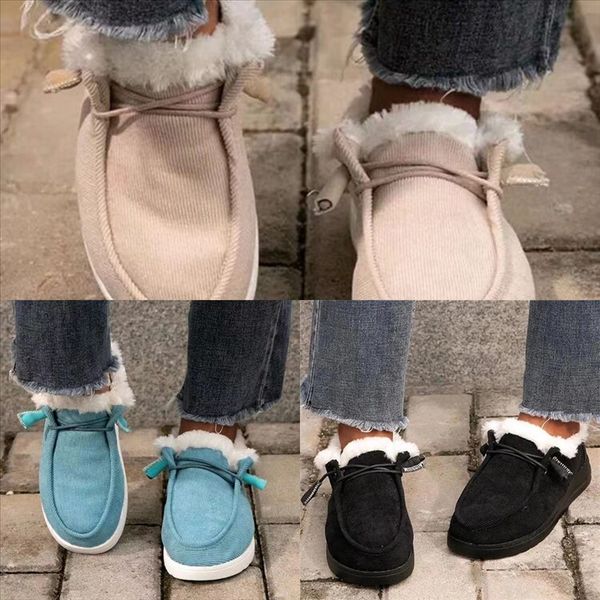 

nxv6v baby winter daily shoes children girls boots boys and cotton winter boot kid cotton shoes thickened plush warm newborn soft soled, Black
