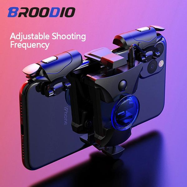 

gamepad joystick alloy smartphone game trigger control for android pubg mobile gamepad button shooter controller game pad