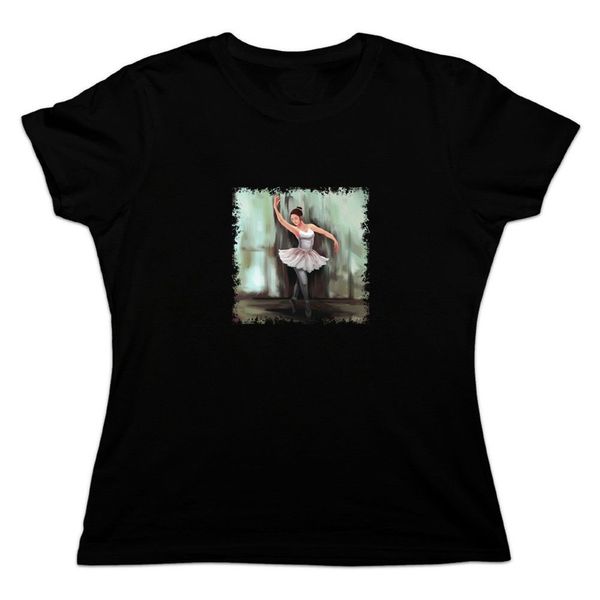

ballerina painting 's novelty style round hoodie designers t shirts sweatshirt