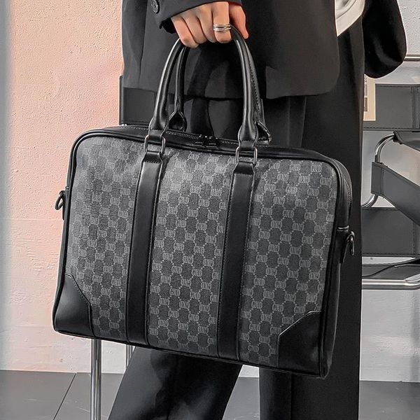 

tidog men fashion classic business portfolio horizontal computer briefcase