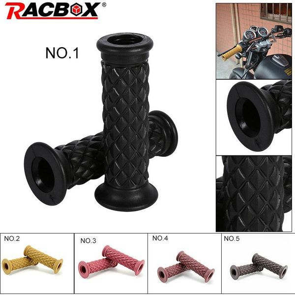 

2pcs 7/8 motorcycle grip cover 22mm soft rubber handlebar hand grip bar end for universal motorcycle bike mountain bike1