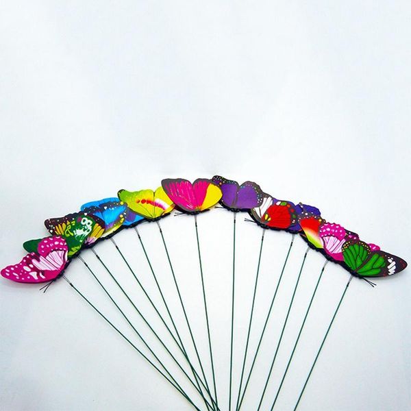 

10 artificial butterfly single and double manual christmas home decoration accessories wedding diy gift crafts decoration wmtkoc