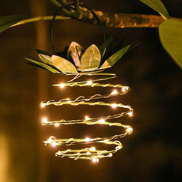 

Pineapple For Solar Energy Lamp Wrought Iron LED Garden Copper
