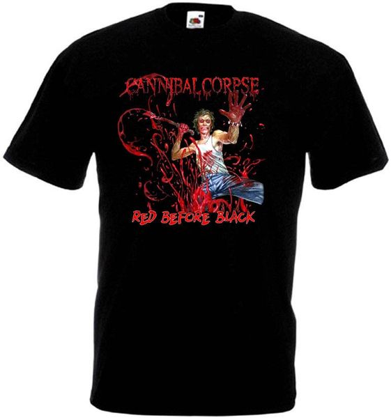 

cannibal corpse red before black black death metal sizes 3xl summer fashion funny prin tee plus size sport sweatshirt hoodie t shirt