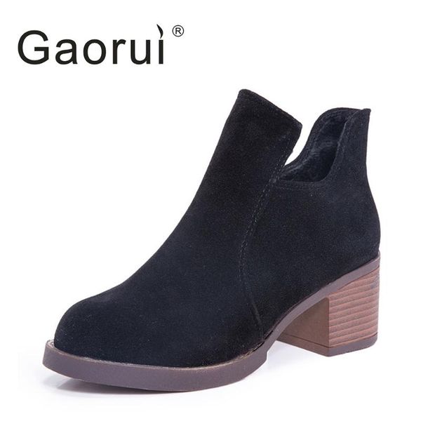 

boots 2021 woman british style ankle female student casual shoes, Black