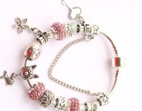 

factory5v0oshipping snake silver drop plated bracelets 1pcs women chain charm for pandora beads bangle bracelet children