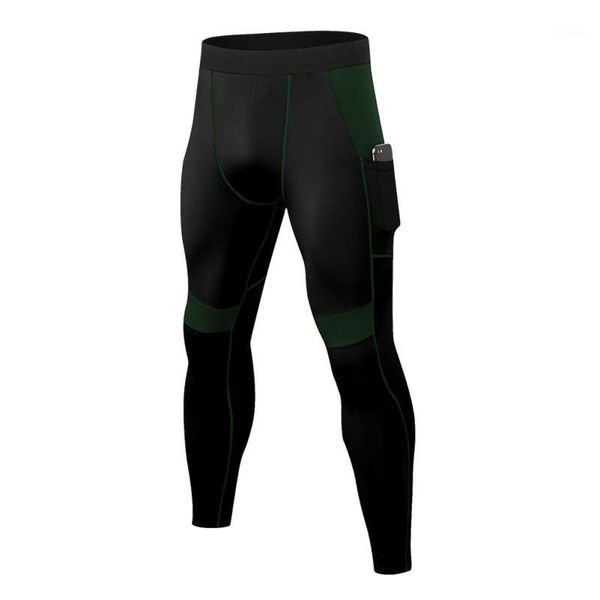 

running pants pro men's fitness trousers tight high-elastic sports training quick-drying wicking with pockets cycling,yoga1, Black;blue