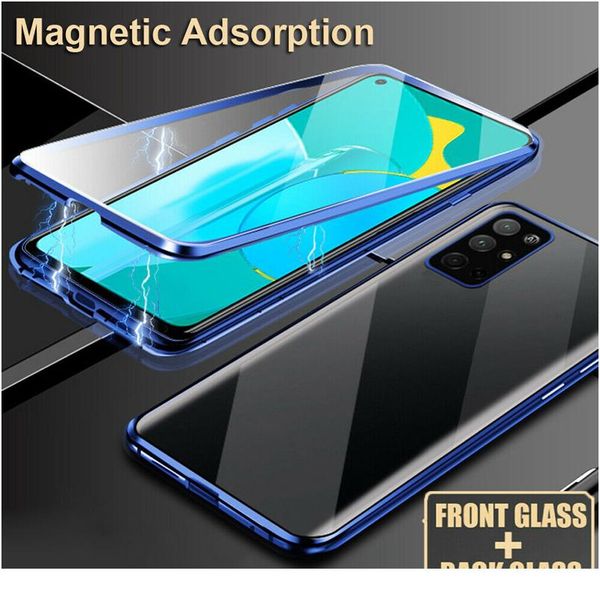 

360 градусов магнитный адсорбционный стеклянный корпус для samsung galaxy s20 s10 plus s8 s9 u ультра примечание 20 10 bbywup