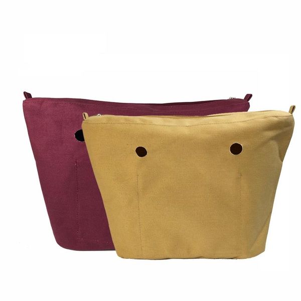 

mini size solid waterproof lining inserts for o bag obag insert pocket women handbag accessories