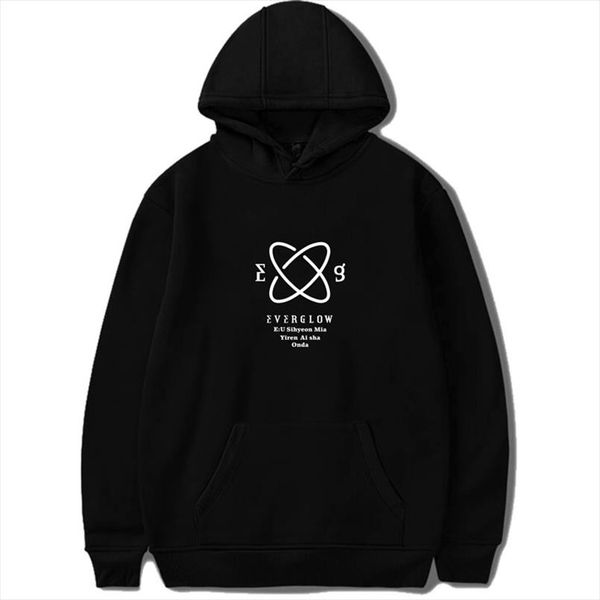 

new fashion womens hoodies pg071 everglow album hush5 hoodies kpop hooded pullovers drop shipping good quality, Black