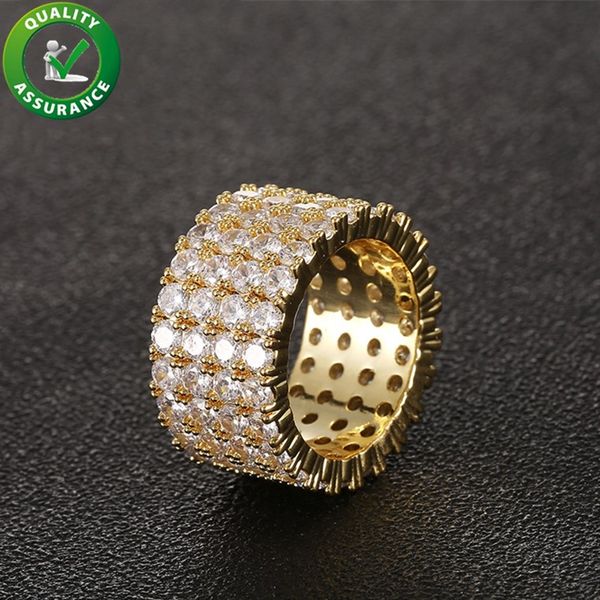 

designer jewelry men rings hip hip engagement wedding rings love diamond ring luxury iced out bling championship gold ring rapper fashion, Silver