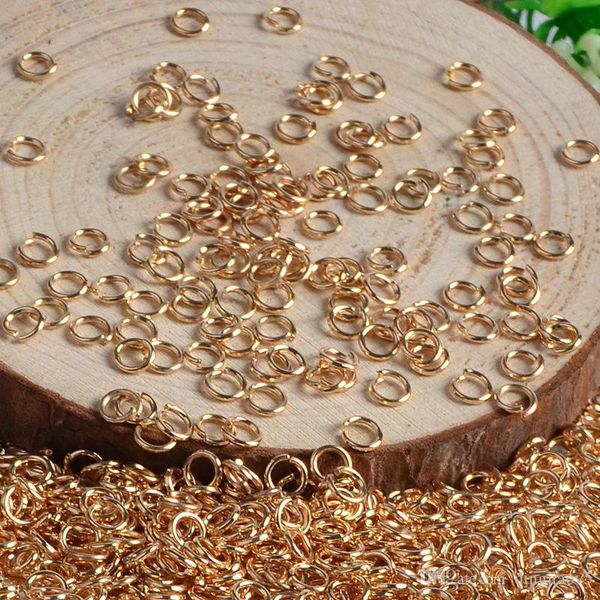 

1000pcs/lot 6mm*0.8mm open jump rings link loops for diy jewelry making connector bracelet necklace earrings jewelry diy finding parts, Silver