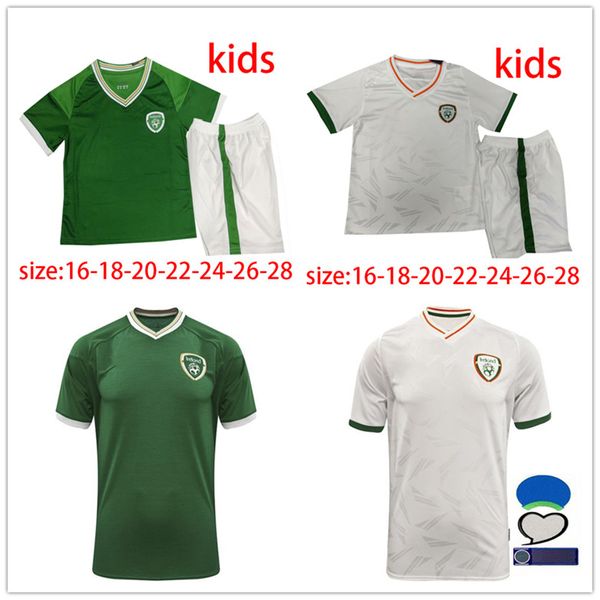 

20 21 irish football shirt 2020 2021 tamiflu home and away fans' edition republic of ireland national team thai football shirt custom s, Black;yellow