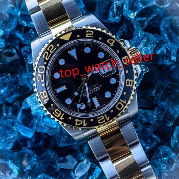 

u1 factory men's luxurious watch 116713 126710 116713 ceramic bezel black dial automatic mechanical men watch, Slivery;brown