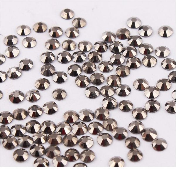 

ss10/2.8mm about 1440pcs 3d nail art glass nail rhinestones non ix flatback glue on rhinestones for na jlliaa, Black