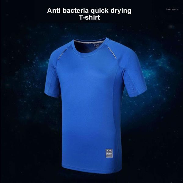 

outdoor t-shirts running t shirt men women quick drying breathable sports walking fitness gym exercise short sleeve loose shirt1, Gray;blue
