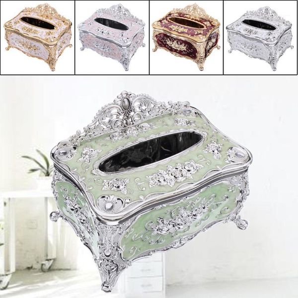 

1pc elegant gold tissue box cover chic napkin case holder l home decor organizer1