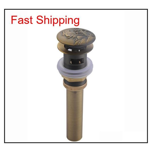 

antique brass pop up drain bathroom basin tub tap sink drain waste with overflow for bathroom ba jlldfy bdebag