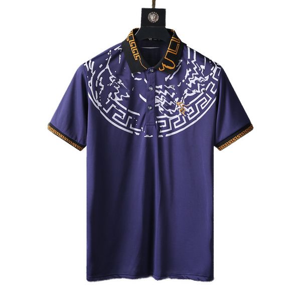 

summer men and women designer lapel t-shirt polo shirt slim fashion brand jacket casual shirt letter printing high-end clothing street short, White;black