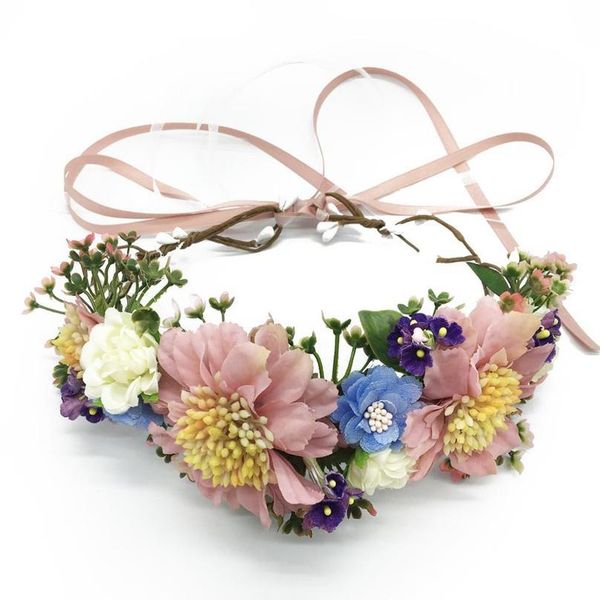 

flower wreath crown wedding party hair accessories girl flower wreath headband floral garlands women headdress o qylihq