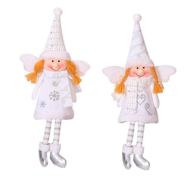 

christmas decorations white angel wine bottle cover bottle bag christmas table decoration new year dinner party table decors bbyesa