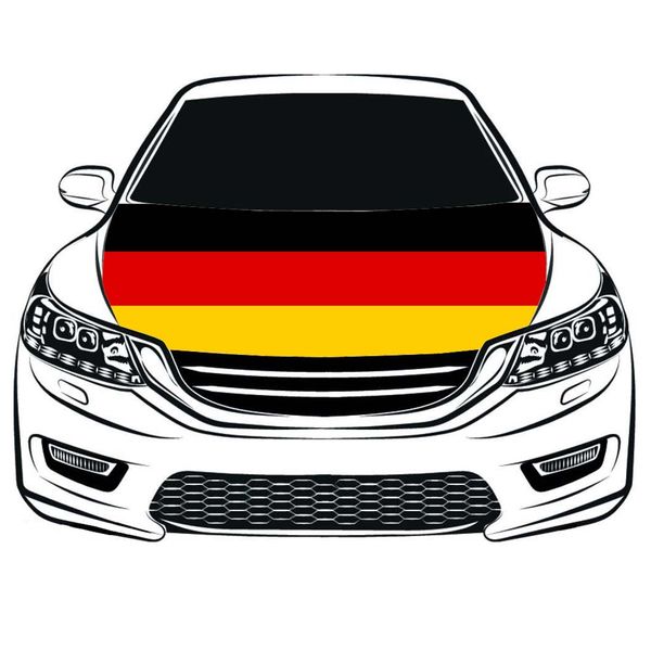 

germany national flag car hood cover 3.3x5ft 100%polyester,engine elastic fabrics can be washed, car bonnet banner