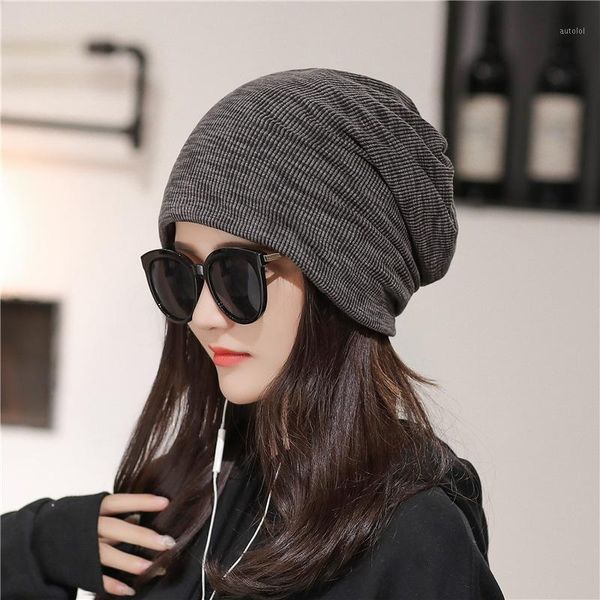 

cotton knitted slouchy beanies bonnet female women's beanie hat with rhinestones ladies spring1, Blue;gray