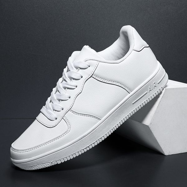 

2021 the new new leather light breathable white men's shoes fashion kd3w, Black