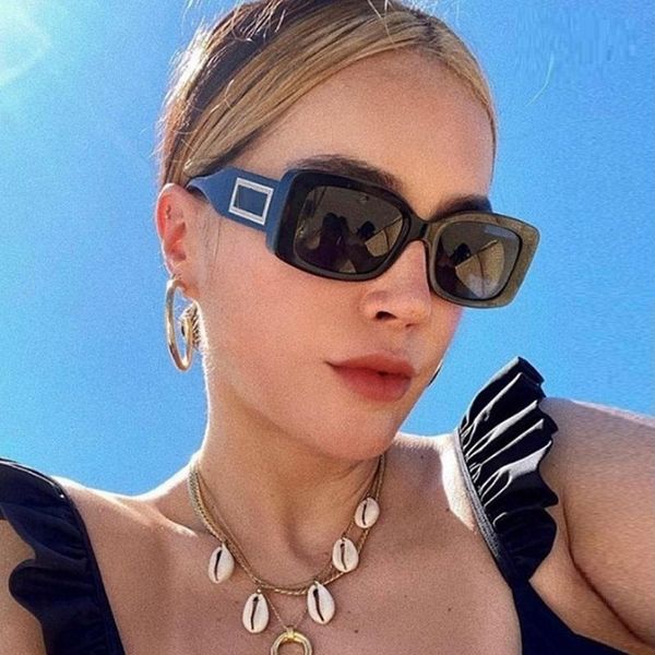 

sunglasses elegant women's brand classic black retro fashion shades lady medium square sun glasses for female men famous design, White;black