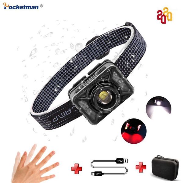 

headlamps super bright led headlamp usb rechargeable body motion sensor headlight camping head light torch lamp with usb1