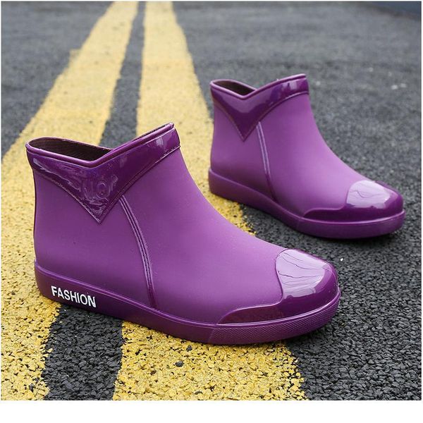 

winter boots women short tube plush rain shoes antiskid water shoes outside wear working shoes kitchen rubb bbyvfe