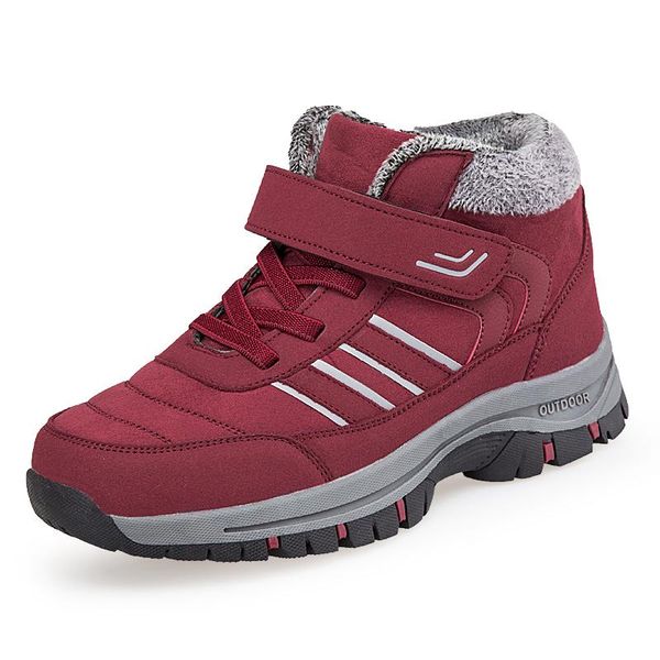 

2020 new women boots waterproof snow boots for winter shoes women ankle botas mujer warm winter outdoor walking shoes, Black