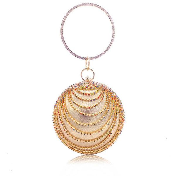 

bling rhinestone tassel ball bag women evening day clutch colorful crystal pearl ball shaped handbag wedding chain shoulder bag