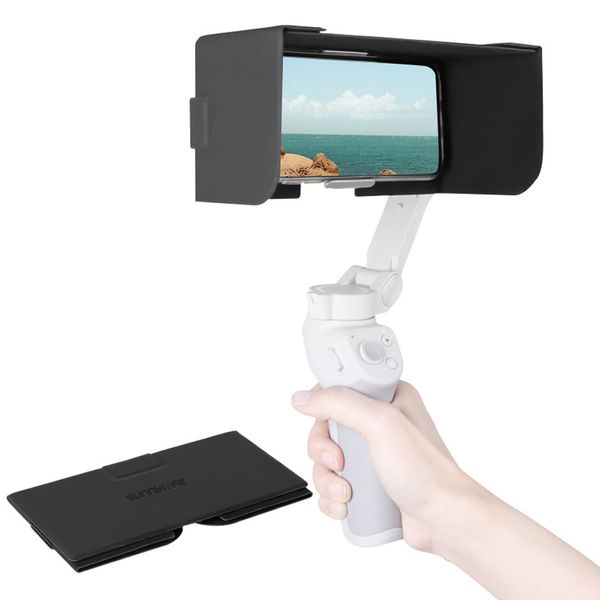 

handheld sunshade phone sun shade anti-glare hood for dji om 4 osmo mobile gimbal accessories