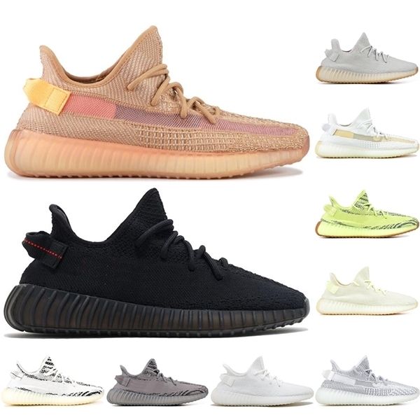 

kanye west running shoes men women zebra v2 sport sneakers linen zyon sulfur israfil yecheil yeezreel lundmark 3m static reflective trainers