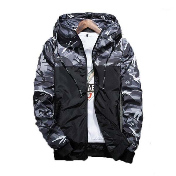 

2017 spring autumn men camouflage coat mens hoodies casual jacket brand clothing mens windbreaker coats men outerwear1, Black;brown