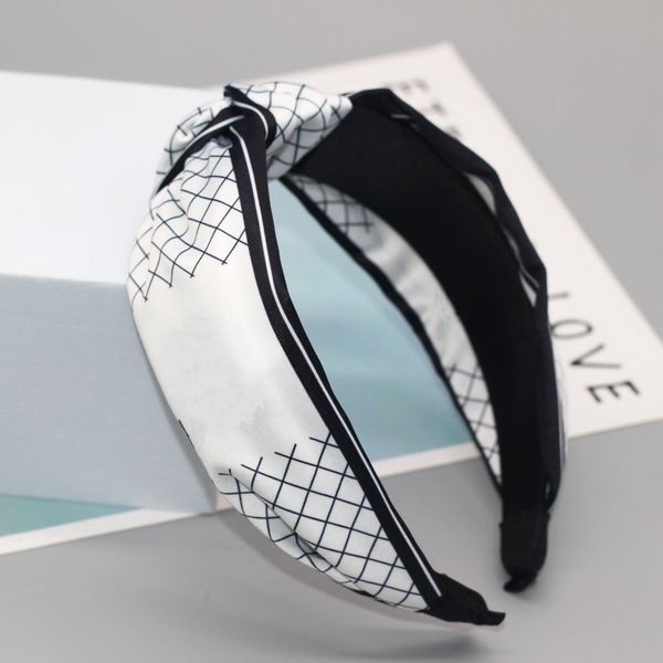 

popular 4 colors designer headband famous letter elastic hair bands fashion brand headbands silk luxury jewelry gift for women, Silver